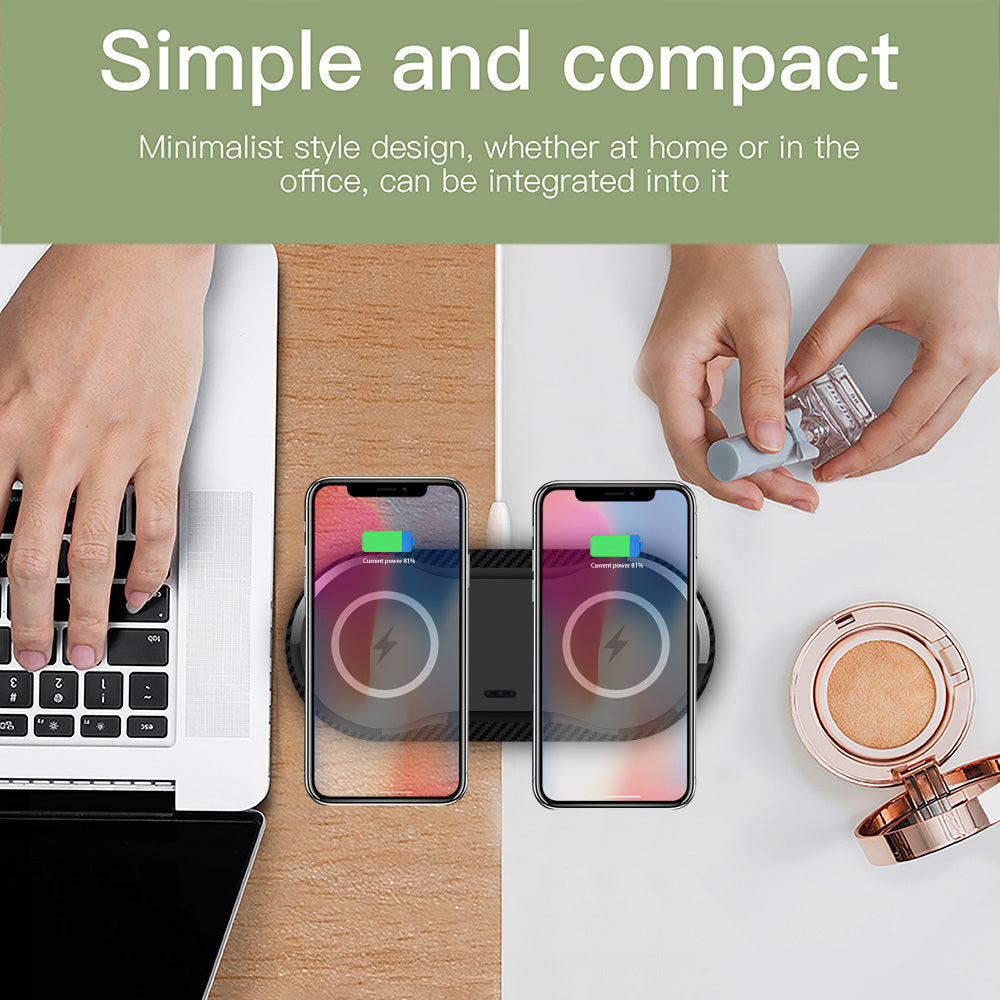 Wireless Dual Phone Charger