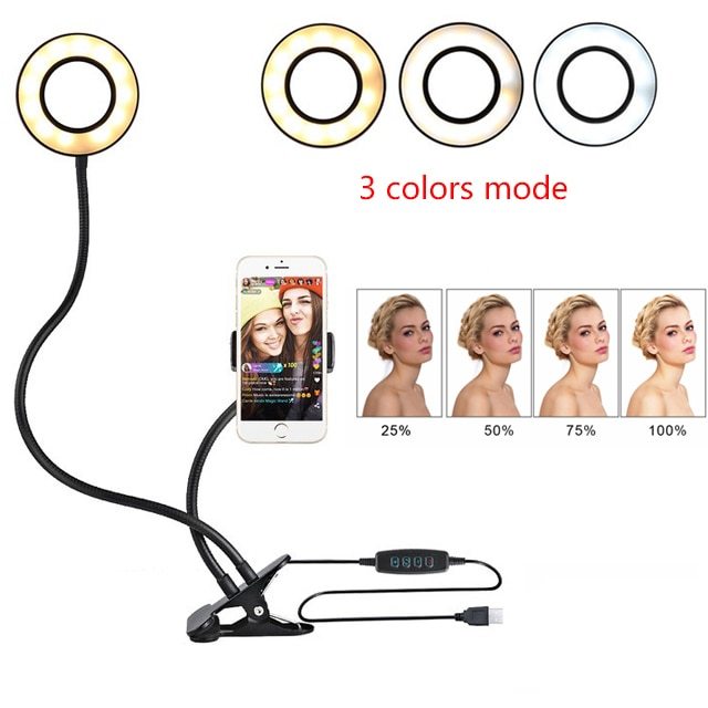 LED Selfie Ring Light - Phone Holder
