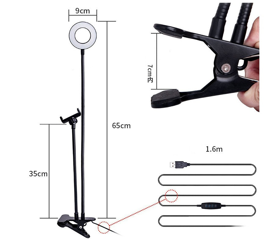 LED Selfie Ring Light - Phone Holder